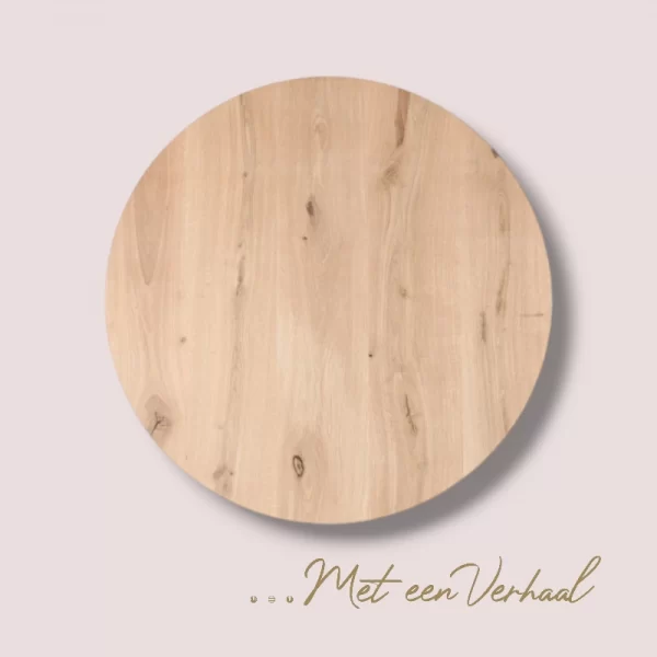 Eiken Tafelblad Rond 40 mm