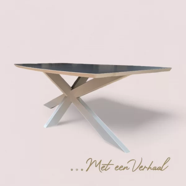 Eettafel Deens ovaal met Fenix blad - Afbeelding 3