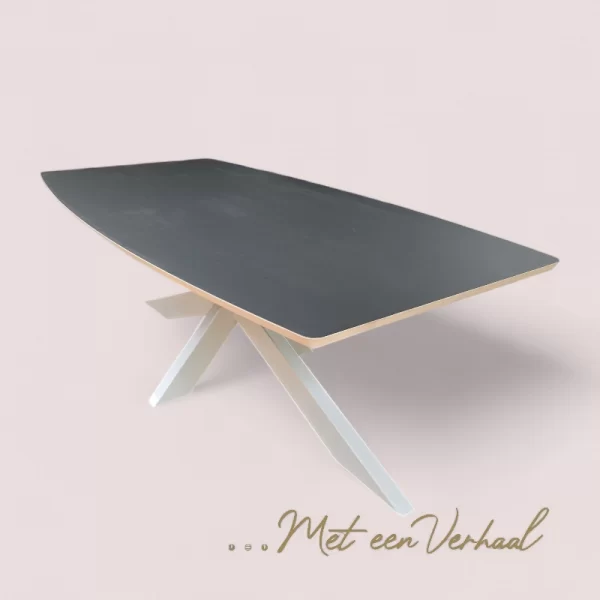 Eettafel Deens ovaal met Fenix blad - Afbeelding 2