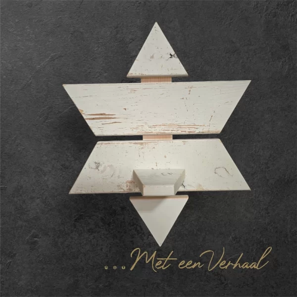Kerst Ster van reclaimed wood - Afbeelding 2